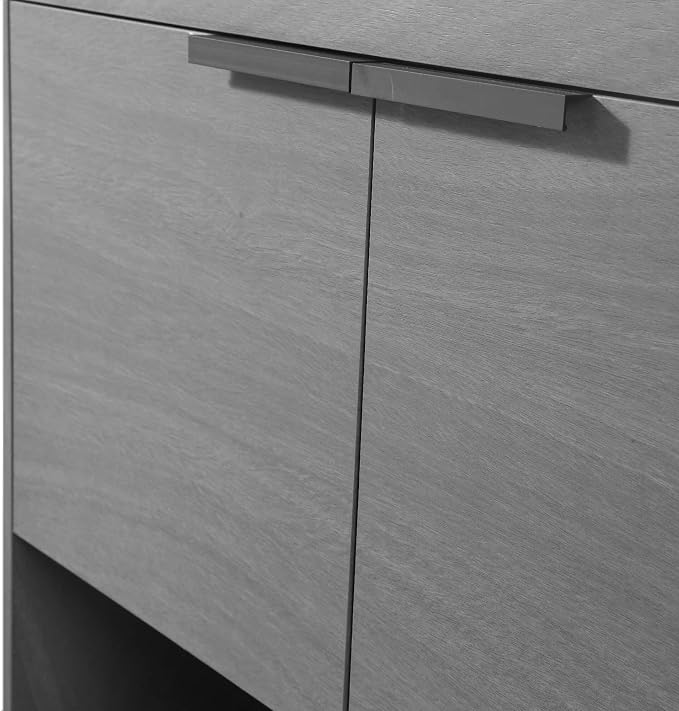 Phoenix 30 Inch Bathroom Vanity with Sink – Modern Design, Soft-Close Doors, Storage Drawers, Durable Build – Grey Vanity for Small Bathrooms (Full Assembly Required)