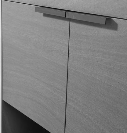 Phoenix 30 Inch Bathroom Vanity with Sink – Modern Design, Soft-Close Doors, Storage Drawers, Durable Build – Grey Vanity for Small Bathrooms (Full Assembly Required)