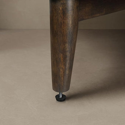 OVE Decors Indy 42 in. Undermount Single Sink Bathroom Vanity with White Engineered Marble Top, Dark Walnut