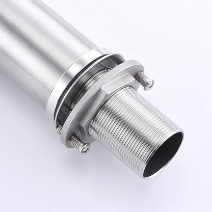SUMERAIN Brushed Nickel Bathroom Sink Faucet Washbasin Faucet 304 Stainless Steel Single Hole Single Lever Handle