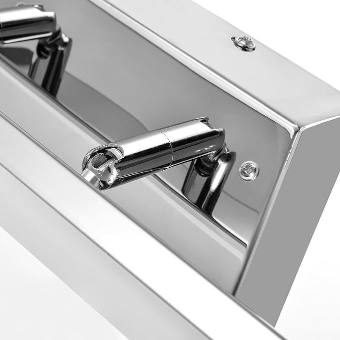 mirrea 24in Modern LED Vanity Light for Bathroom Lighting Dimmable 24w Chromed (Warm White 3000K)