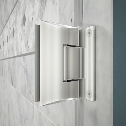DreamLine Unidoor 29 in. W x 72 in. H Frameless Hinged Shower Door in Chrome, SHDR-20297210F-01