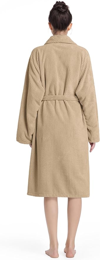 Plush Bath Robes For Women After Shower,Soft Long Towel Robe,Quick Dry&Warm Womens Bathrobe