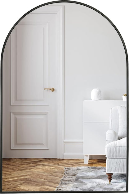 Americanflat 20x30 Arched Mirror - Large Hanging Mirrors with Durable Frame - Modern Mirror for Bathroom, Bedroom, Living Room - Mirrors for Wall Display and Home Decor - Black