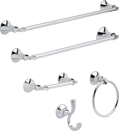DELTA FAUCET Rubber Limited 76418 Ashlyn 18-in Wall Mount Towel Bar Bath Hardware Accessory in Polished Chrome