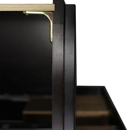 36" Espresso Shaker Bathroom Vanity Base – Ready-to-Assemble Sink Cabinet, Freestanding Bathroom Vanity Base Only, No Top or Sink