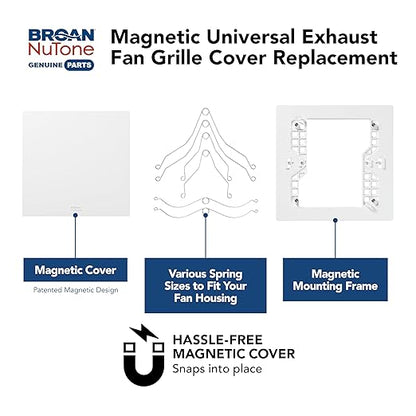 Broan-NuTone RCM700 Magnetic Universal CleanCover™ Bath Fan Replacement Grille