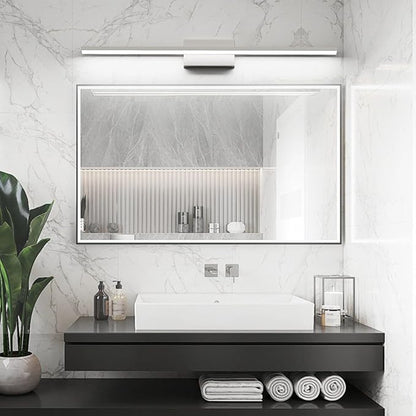 Ralbay Brushed Nickel Vanity Light for Bathroom Metal Acrylic Modern LED Bathroom Light Fixtures Brushed Nickel 40inch