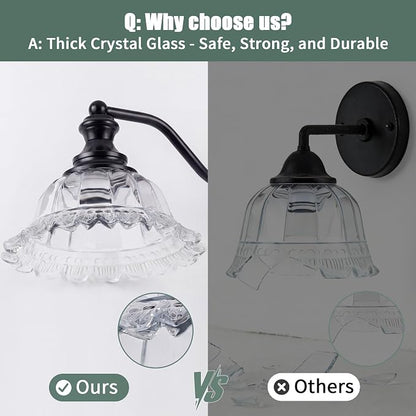 Farmhouse Vanity Lights for Bathroom Light Fixtures Black Vanity Lights 3 Light Bathroom Light Fixtures