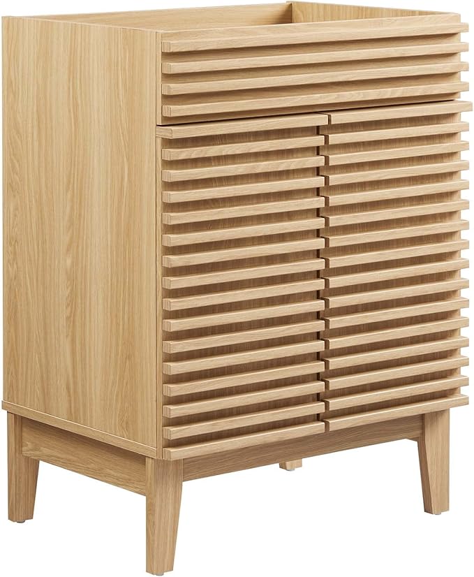 Modway EEI-4598-OAK Render Bathroom Vanity Cabinet (Sink Basin Not Included), Oak,Medium