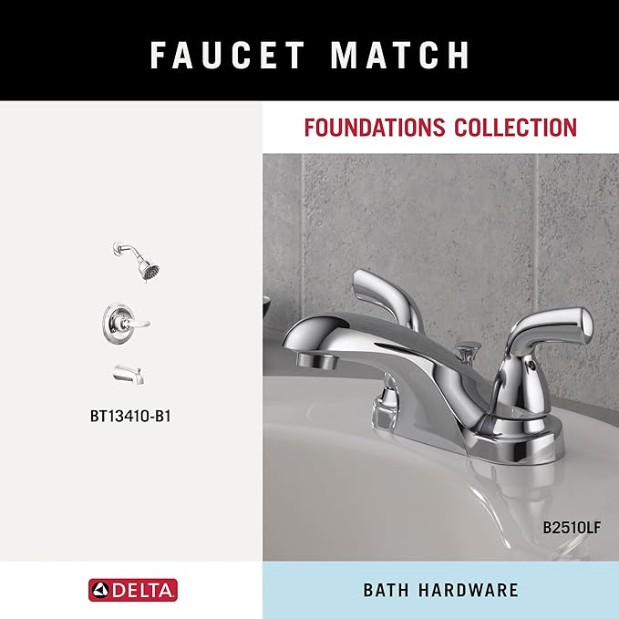 DELTA FAUCET FNDS18-PC Foundations Wall Mounted 18 in. Towel Bar in Polished Chrome
