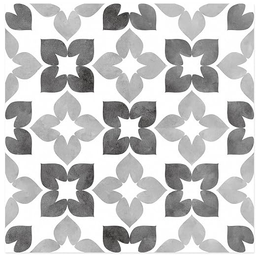 Peel and Stick Floor Tile, Waterproof Vinyl Flooring, Snap-Proof DIY Flooring Tiles for Bathroom, Kitchen, Fireplace, Wall, Backsplash, Home Decor, No Residue, 20 Tiles-7.87" Thin Ver, Gray