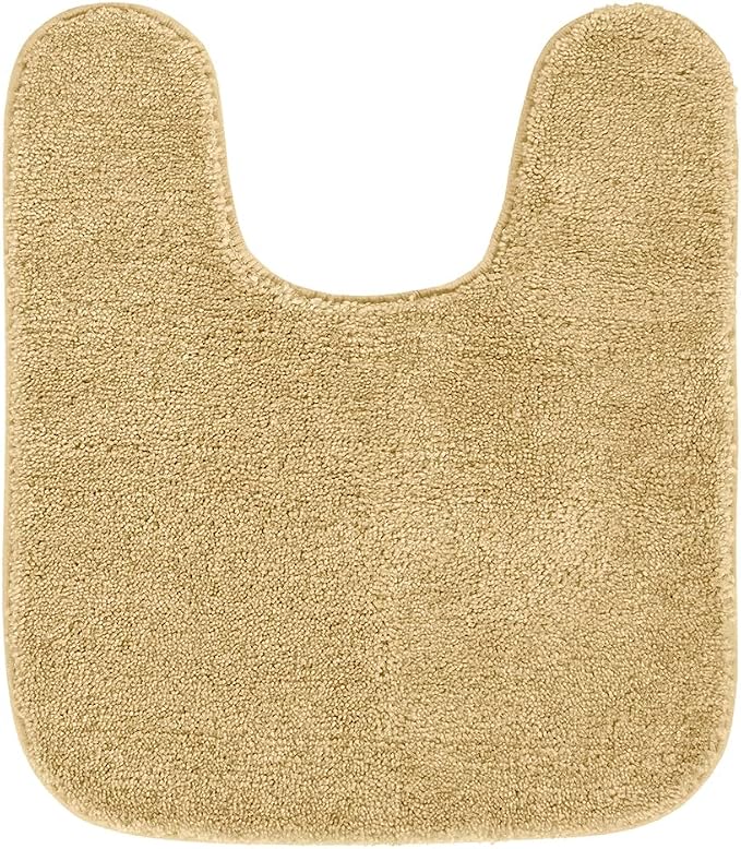Garland Rug Traditional Nylon Washable Linen 3 Piece Set - Lid, Contour, Bath Rug - Soft, Absorbent, and Stylish for Your Bathroom