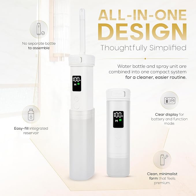 Portable Rechargeable Bidet for Travel Electric Waterproof Handheld Travel Bidet Sprayer, Personal Hygiene Cleaner for Women Men and Baby Care