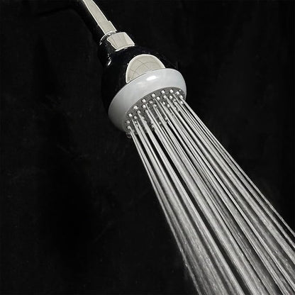 3" High Pressure Shower Head, Powerful Pressure Boosting Rain Showerhead, with Adjustable Swivel Brass Ball Joint for Relaxing and Comfortable Shower Experience (Chrome)