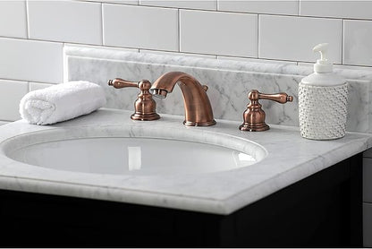 Kingston Brass KB976AL Victorian Widespread Bathroom Faucet, Antique Copper, 10 x 5.75 x 4.06