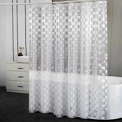 Shower Curtain Liner, 100% Waterproof Peva Shower Curtains with 3 Duty Heavy Bottom Magnets and 12 Rust Proof Grommets, 72x72 Weighted Shower Liner for Shower Stall, Bathtubs