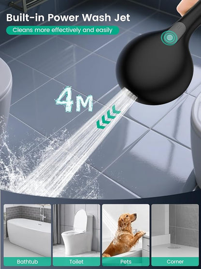 Filtered Shower Head with Handheld, High Pressure ShowerHead with Filters | 7 Mode, Remove Chlorine，Detachable ShowerHead for Hard Water, Built-in Power Wash to Clean Tub