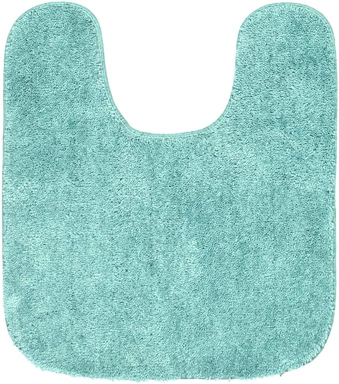 Garland Rug Traditional Nylon Washable Sea Foam 3 Piece Set - Lid, Contour, Bath Rug - Soft, Absorbent, and Stylish for Your Bathroom