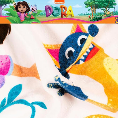 Dora The Explorer Kids Super Soft Bath/Pool/Beach Soft Cotton Terry Hooded Towel Wrap, 24 in x 50 in, (Officially Licensed Product) by Franco