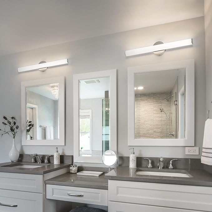 31.5 Inch LED Bathroom Vanity Light, Brightness Adjustment Vanity Light Bar 30W 3000LM, Natural White 4000K Wall Lights Fixture Over Mirror, Modern Vanity Lighting for Bathroom/Dressing Room