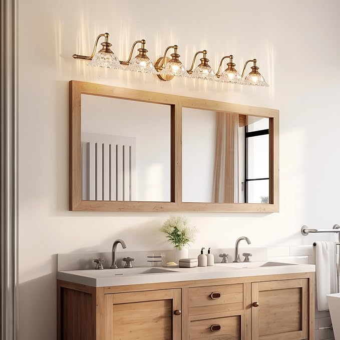 45" Bathroom Light 6 Light Vanity Light Fixtures (Exclude G9 Bulb) Vanity Lights for Bathroom