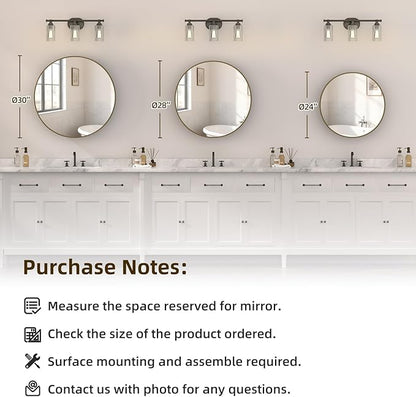 28 x 28 Inch Round Medicine Cabinet with Mirror,Gold Circular Bathroom Cabinet Wall Mounted,Metal Framed Mirror Medicine Cabinet with Adjustable Shelves for Bathroom Vanity
