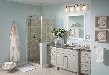 Moen Conway Spot Resist Brushed Nickel Two-Handle Centerset Bathroom Faucet with Drain Assembly, WS84922SRN