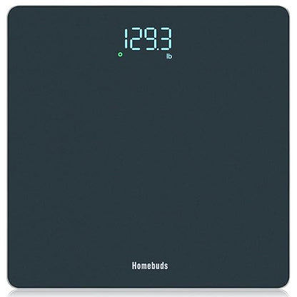 Homebuds Bathroom Scale for Body Weight, Precision 0.1lb by Our Professional Scale Factory Since 2001, Digital Weight Scale LED Display and Step-On, 3*AAA Batteries Included, 400lb/182kg, Blue | Professional Factory Since 2001 Digital Weight Loss Scale...