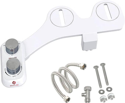 Beech Lane RV Bidet, Fits Most RV Toilets, Self Cleaning Adjustable Spray, Easy Install and Non-Electric, Prevents Toilet Paper Buildup in Black Tank, Included Metal Mounting Hardware and Hose