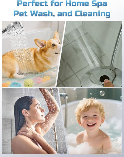 Shower Head, Filter Showerhead with Handheld, High Pressure Shower Head with 11 Functions, Silver SSK790CP