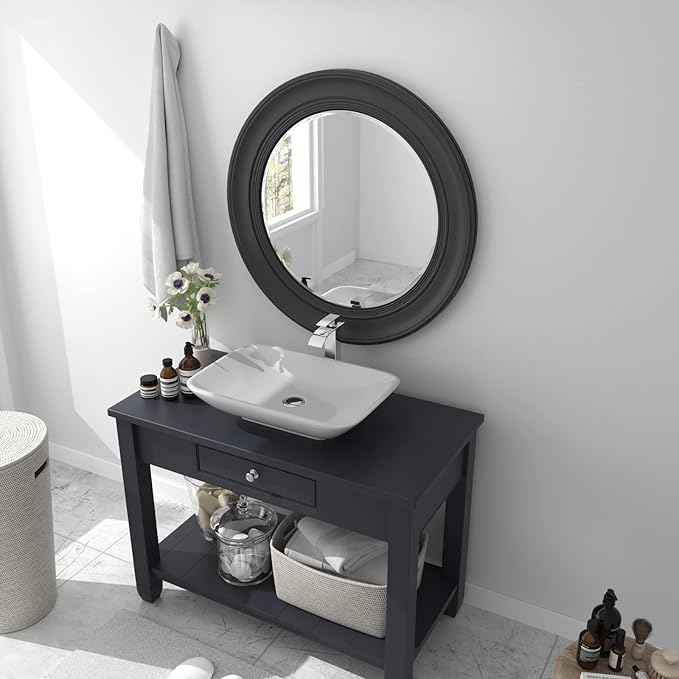 BWE Vessel Sink Faucet Chrome Waterfall Bathroom Faucet for Sink 1 Hole Single Handle Tall Vanity Faucet Lavatory Deck Mount Mixer Tap with Pop-up Drain