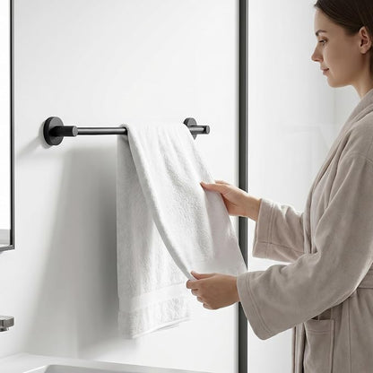 24-Inch Wall Mounted Towel Racks for Bathroom, 4-Piece Towel Bar Set | Rust-Resistant SUS 304 Stainless Steel, 4-Piece Towel Bar Set, Space-Saving Design, Easy Mount for Bath Towel Storage Home