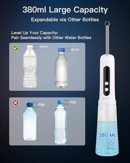 2026 Upgraded Portable Bidet for Travel – High-Pressure Electric Handheld Sprayer, 380ml, Rechargeable 800mAh Battery-Powered, for Women, Men & Babies