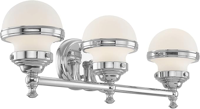 Livex Lighting 5713-05 Oldwick 3 Polished Chrome Bath Light, 24 x 7.25 x 8.25