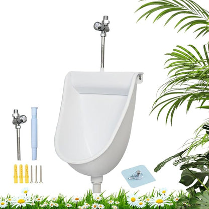 Floating Toilet Wall Mounted Male Toilet with Flush | Male Urinals for Home Dorm Garden RV Apartment Dad Boyfriend Grandpa