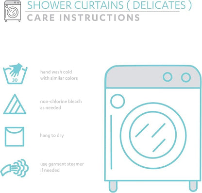Lush Decor Lucia Shower Curtain 72" W x 72" L, Light Gray - Bathroom Curtain - Coquette Decor - Flower Shower Curtains - Gray Fabric Shower Curtains