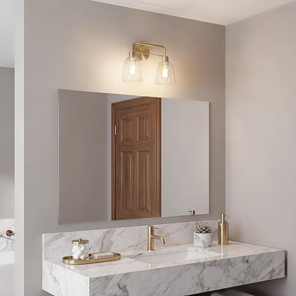Kichler Meller 11.25 Inch Wall Light, 1 Light Exterior Wall Sconce in Champagne Bronze, (11.25" H x 5.5" W), 5100CPZ