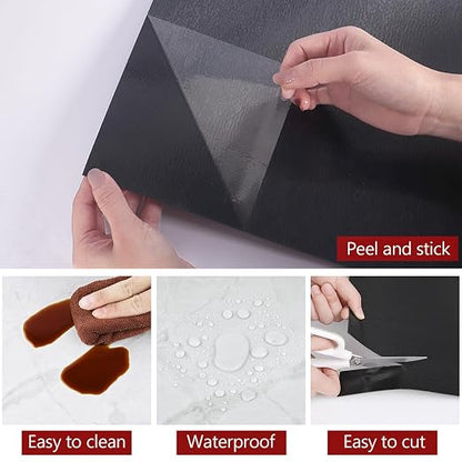Marble White Peel and Stick Floor Tile Waterproof Vinyl Tiles Peel and Stick Floor 12" x 12" Removable Self Adhesive Flooring Tiles for Bathroom Bedroom Kitchen Flooring Living Room Gym 5 PCS