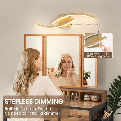 23.62 inch Vanity Light for Bathroom Lighting Fixtures Over Mirror Dimmable 5CCT Vanity Lighting Fixture Modern Bathroom Vanity Light Modern Wall lamp