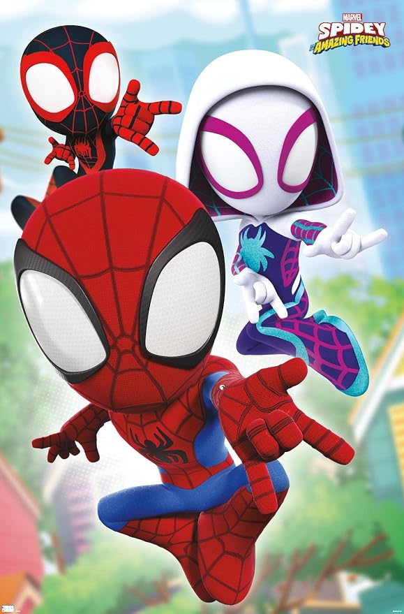 Trends International Marvel Spidey and His Amazing Friends - Webs Wall Poster, 14.72" x 22.37", Premium Unframed Version
