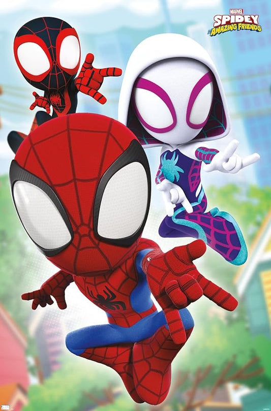 Marvel Spidey and His Amazing Friends - Webs Wall Poster, 19L" x 13W", Premium Unframed Version