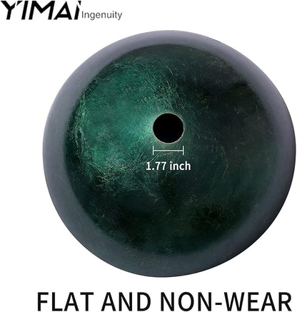 Vessel Sink 16.5" Bathroom Sinks Tempered Glass Green Art Basin Round Bowl with Faucet Combo Green,Countertop Bowl Sink for Lavatory Vanity Cabinet