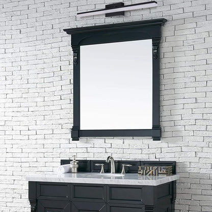 mirrea 36in Modern LED Vanity Light for Bathroom Lighting Dimmable 36w Black Painted (Cold White 5000K)