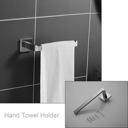 Bathroom Hardware Set 24-Inch Towel Bar,2pcs Towel Hook,Toilet Paper Holder,Hand Towel Holder Stainless Steel Brushed Nickel Bathroom Accessories GTS3190N