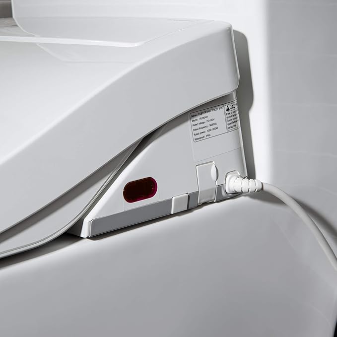 WOODBRIDGE One Piece 1.1GPF/1.6 GPF Dual Flush Elongated Toilet with Advance Smart Toilet in White