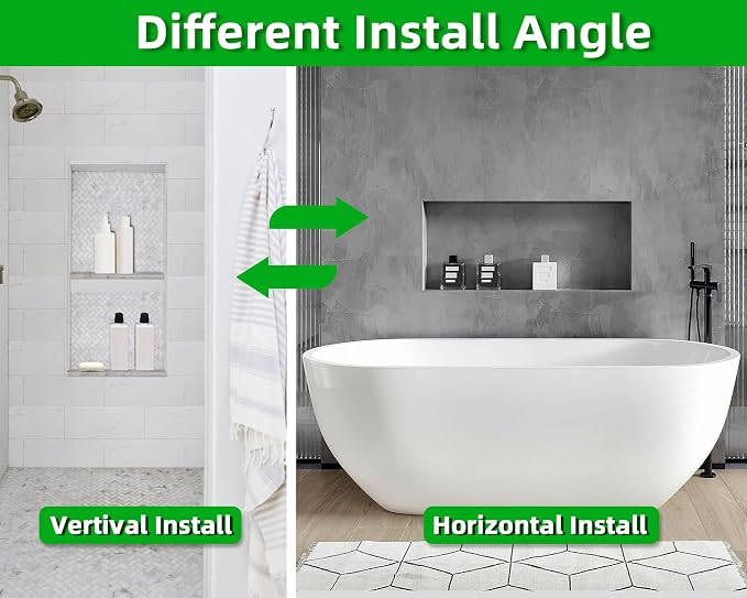 Tile Ready Shower Niche Insert 12"x28",Embedded Size 13"x29",Depth 4" | Waterproof and Ready-to-Tile Niche for Shower Wall,Recessed Showers Shelf Niches Box for Bathroom Renovation/Soap Storage