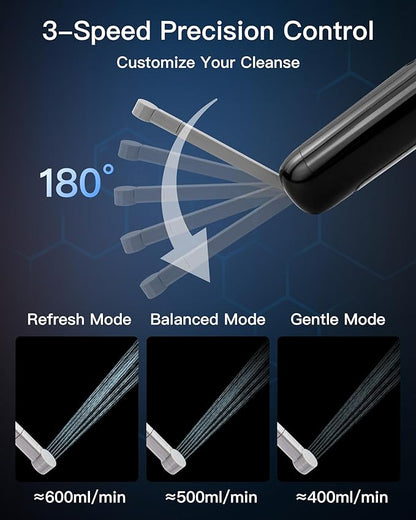 2026 Upgraded Portable Bidet for Travel – High-Pressure Electric Handheld Sprayer, 380ml, Rechargeable 800mAh Battery-Powered, for Women, Men & Babies