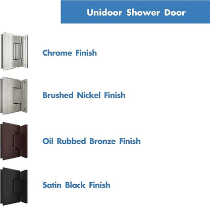 DreamLine Unidoor 30 in. W x 72 in. H Frameless Hinged Shower Door in Oil Rubbed Bronze, SHDR-20307210F-06