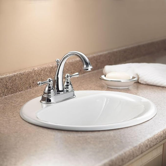 Moen Kingsley Chrome Two-Handle High Arc Bathroom Faucet, 6121